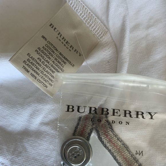 Burberry Polo Shirt White - Picture 4 of 5
